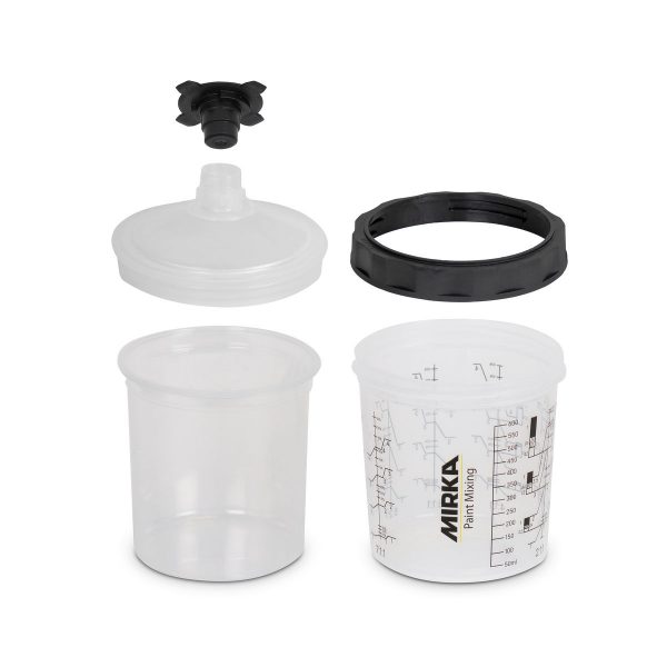 Paint Cup System 180 850ml Filter Lid 125um with stopper